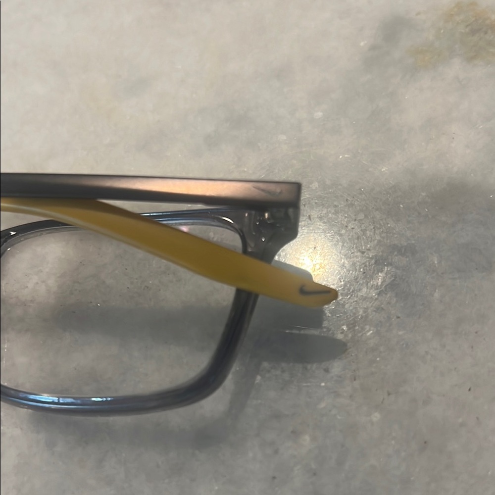 Nike Stylish Rectangular Glasses With Yellow Temp… - image 7